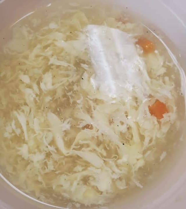 Small Egg Drop Soup (gf).